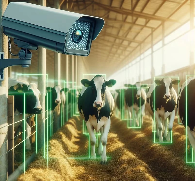 Modern farm with technology